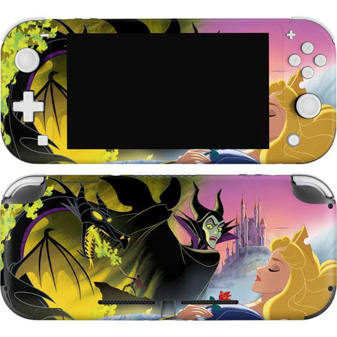 Disney Villains Sleeping Beauty and Maleficent Art Nintendo Switch Lite Skin